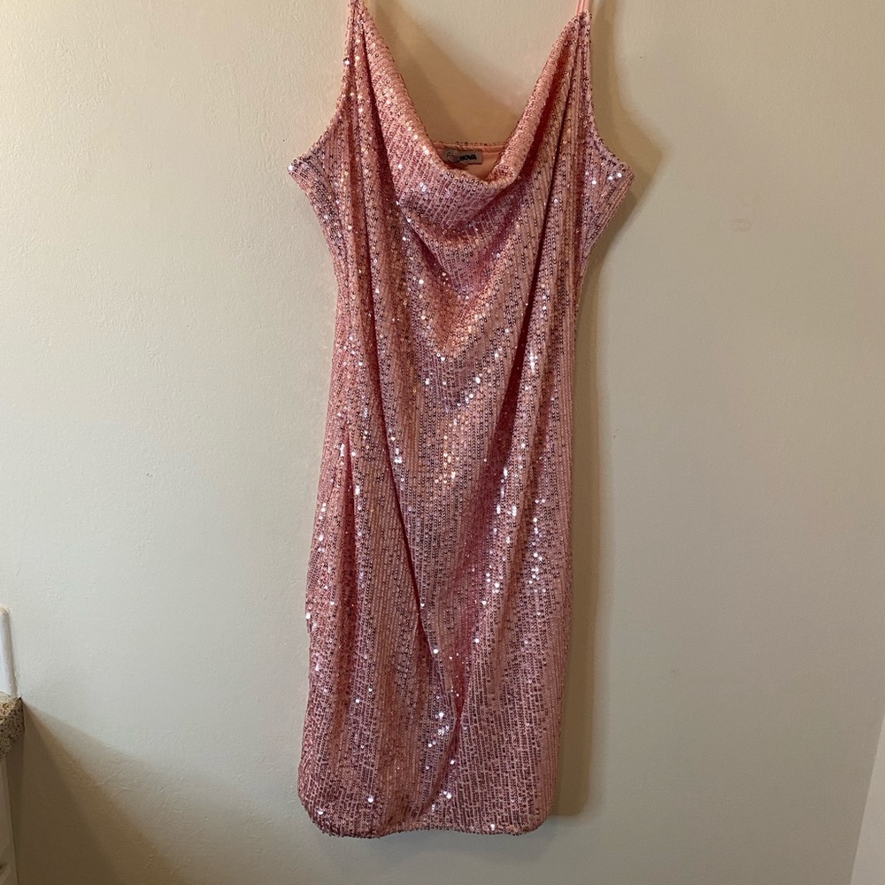 Shimmery pink dress
